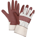 Gants imprégnés de nitrile lourd, Rêvetement Nitrile, Enveloppe en Coton, T.9/ Large /Grand