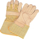 Standard-Duty Dry-Palm Fitters Gloves, Large, Grain Cowhide Palm, Cotton Inner Lining /Pr