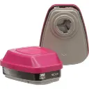 Cartouches pour respirateur série 6000, Cartouche gaz/vapeur, Vapeurs organiques/P100