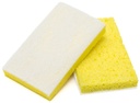Éponges avec tampon à récurer blanc 6.25" x 3.18" x 0.88" 40/Cs