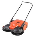 Haaga 497 Deluxe Turbo Sweeper - 38" Triple Brushes Mechanical Broom